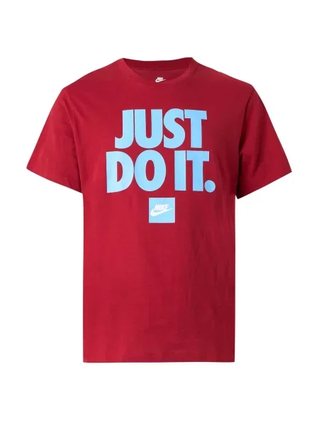 Nike Sportswear Tricou albastru deschis / roșu alb