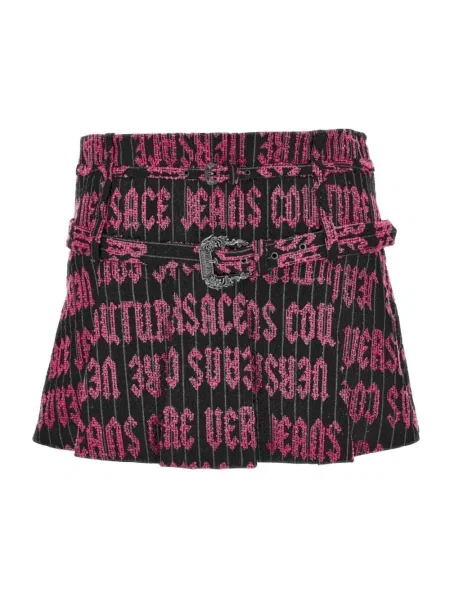 Spódnica jeansowa Versace Jeans Couture czarna