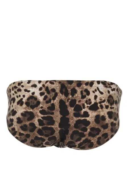Raštuotos kelnaitės Dolce & Gabbana leopardinės ruda