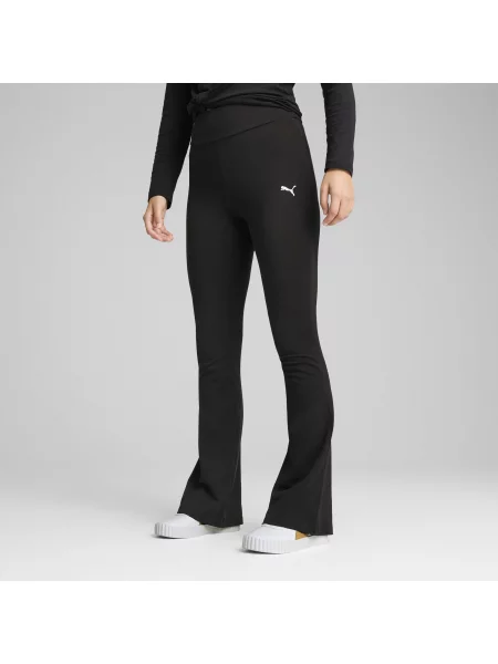 Rozkloszowane legginsy Essentials z wysokim stanem PUMA czarne