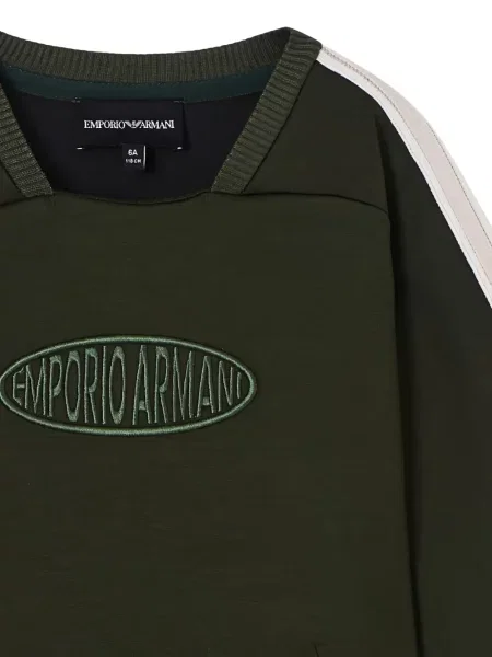 Dětska mikina Emporio Armani zelená