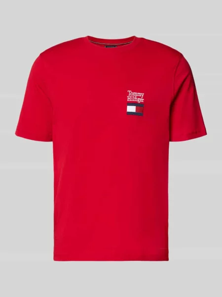 Tommy Hilfiger Koszulka Mężczyźni jednolity M czerwony