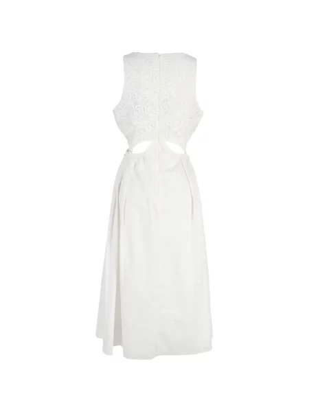 Rochie Self-portrait din dantelă de costum alb