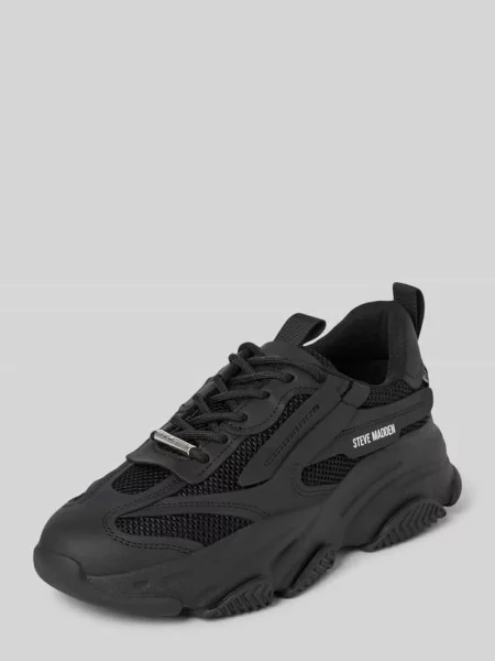 Sneakersy z aplikacją z logo model ‘SMITTEN’ Steve Madden czarne