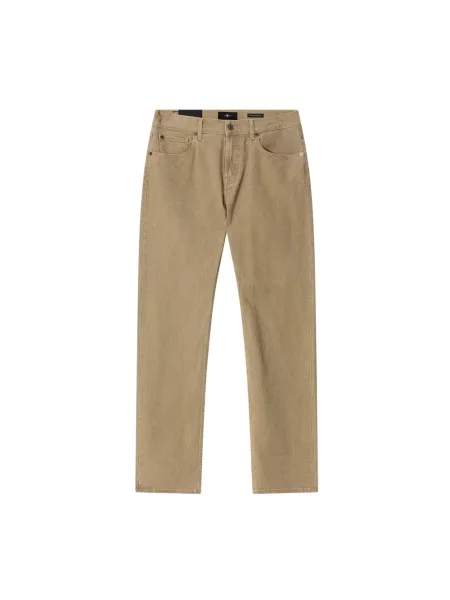 Jeansy straight leg 7 For All Mankind brązowe
