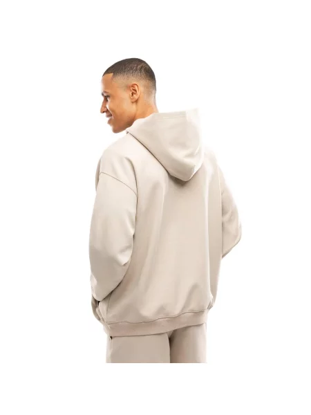 Bluza sportowa z kapturem Fitness Siroko Motion Sand beżowa