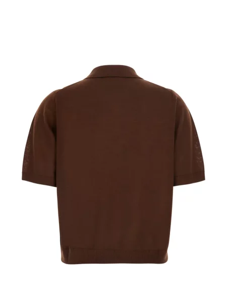 Scurt top Semicouture cu model argyle maro