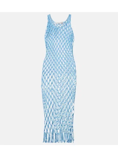 Rochie Christopher Esber tricotate de costum albastru