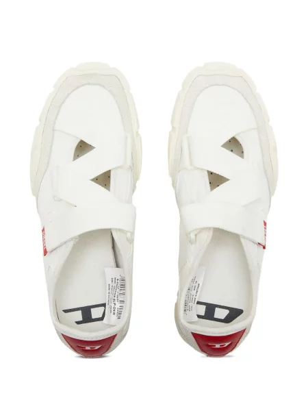 Sneakerși Diesel slip-on alb