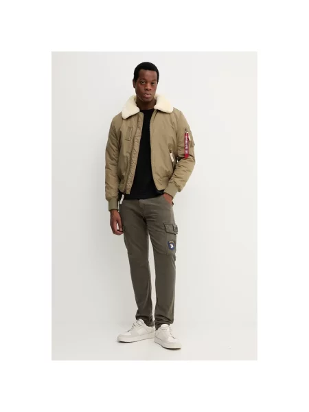 Spodnie Alpha Industries zielone