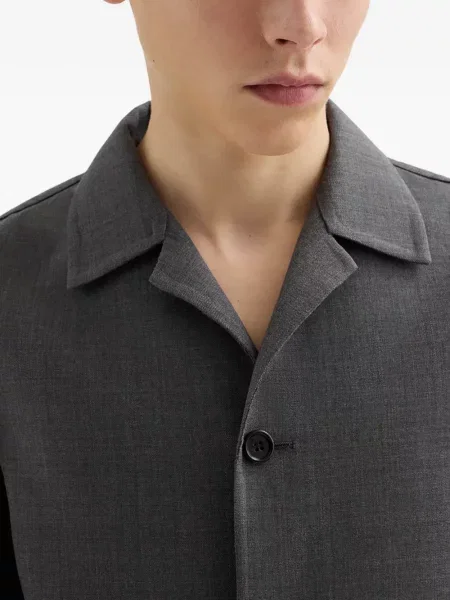 Μονόστομος παλτό Jil Sander γκρι