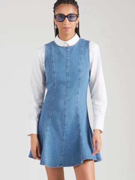 TOPSHOP Rochie Lena denim albastru