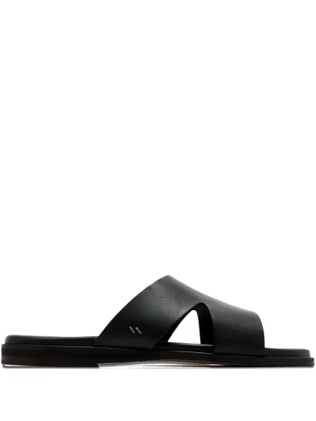 Papuci Forsa din piele negru