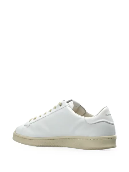 Sneakerși Jil Sander din piele alb