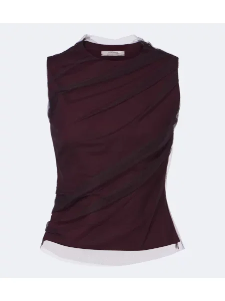 Top Dorothee Schumacher din jerseu drapat