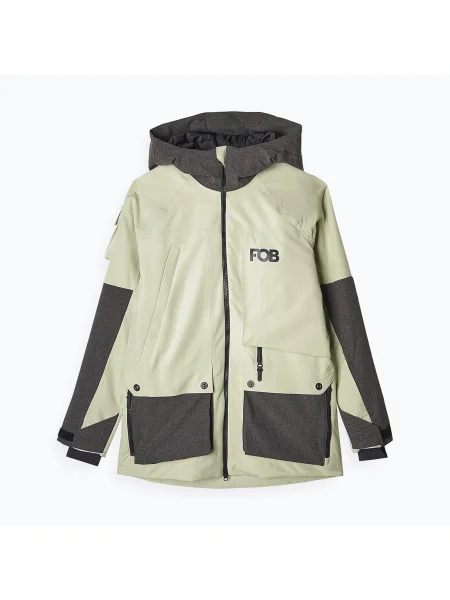 Geacă de snowboard pentru femei 4F olive kaki