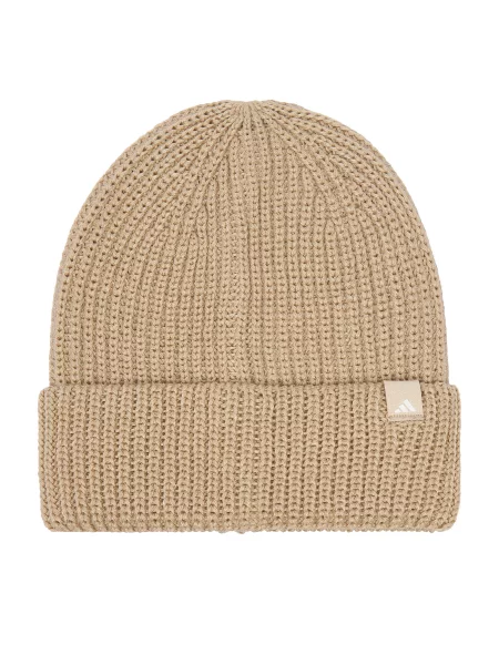 Čiapka adidas Glow Beanie béžová