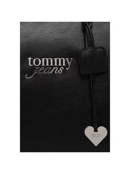 Rucsac Tommy Jeans din piele negru