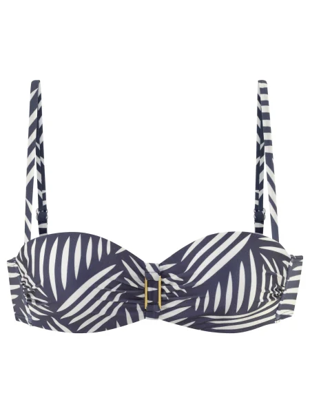 LASCANA Sutien costum de baie indigo alb