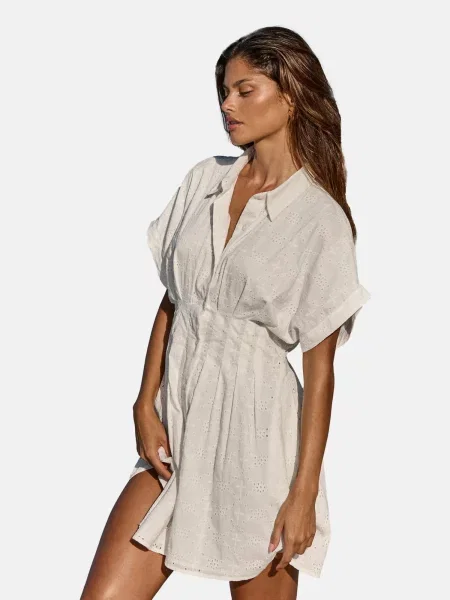 Lipsy Rochie tip bluză alb