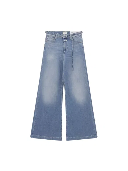Szerokie jeansy Closed niebieskie