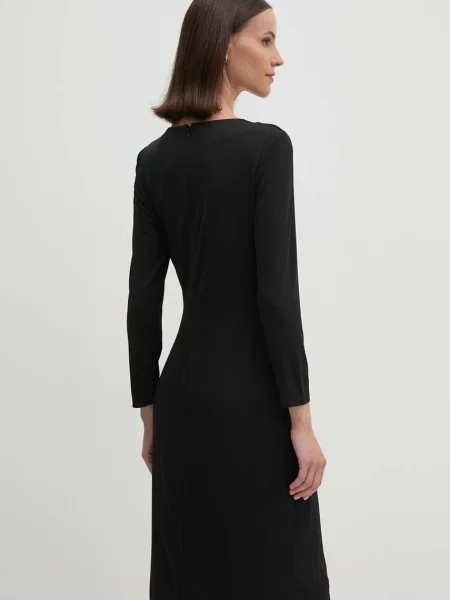 Сукня Lauren Ralph Lauren mini облягаюча чорний