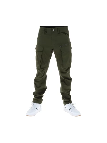 Spodnie cargo o kroju regular tapered fit z dodatkiem streczu model ‘Rovic’ G-star Raw zielone