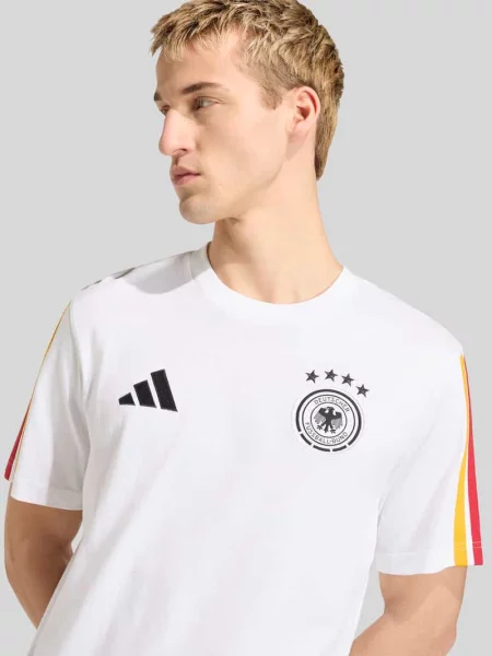 T-shirt o kroju regular fit model DEUTSCHLAND' Adidas Sportswear biała
