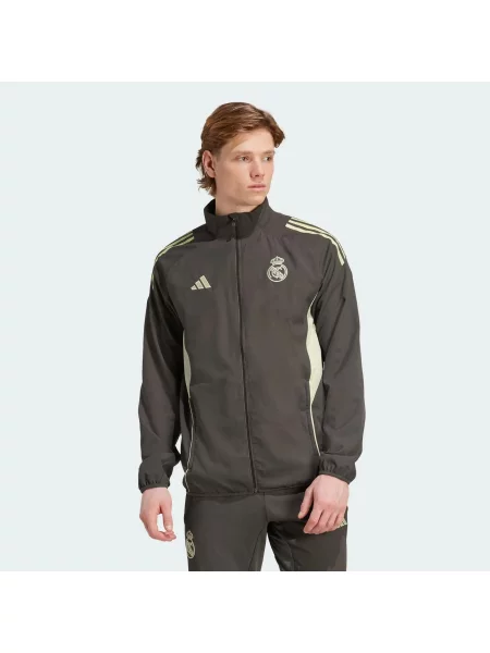 Bluza Real Madrid Tiro 25 Competition Presentation szara