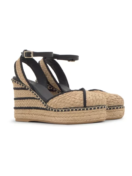 Espadryle Castaner skórzane