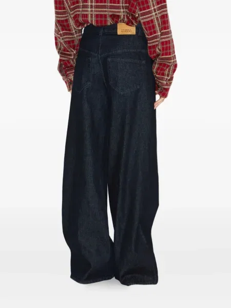 Pantaloni Isabel Marant albastru
