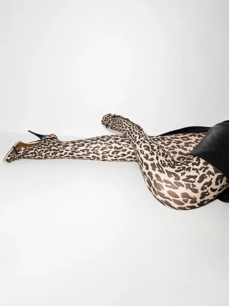 Raštuotos pėdkelnės Wolford leopardinės