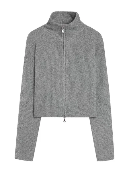 Bershka Geacă tricotată amestecat gri