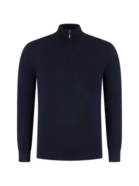 Pulover Doriani Cashmere din cașmir albastru