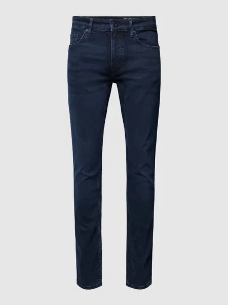 Jeansy o kroju shaped fit z naszywką z logo model ‘Sjöbo’ Marc O'polo czarne