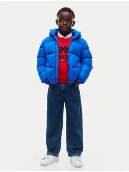 Tommy Hilfiger Pūkinė striukė Essential mėlyna