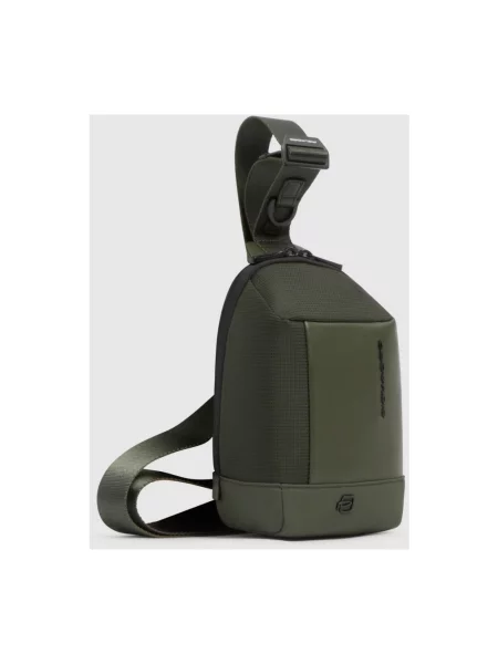 Torba crossbody Piquadro skórzana zielona