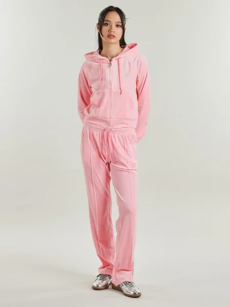 Velúr ruha Juicy Couture rózsaszín