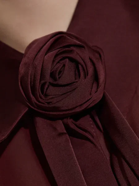 Bluză Gestuz cu model floral roșu