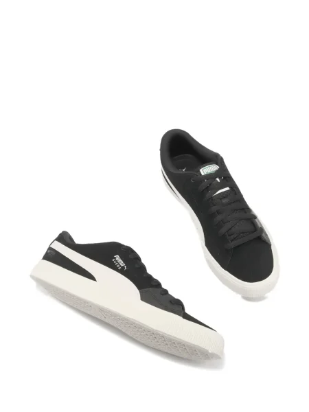 Sneakerși Puma Suede din piele de căprioară alb
