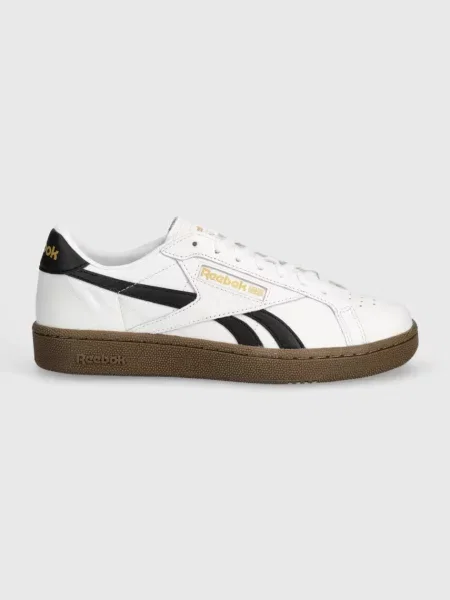 Usnjene superge Reebok Classic Club C bela
