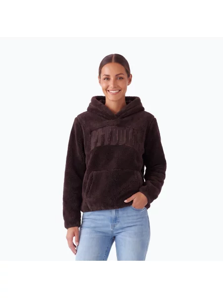 Дамски суитшърт Pitbull Aragona Norton Hooded grey/melange сиво