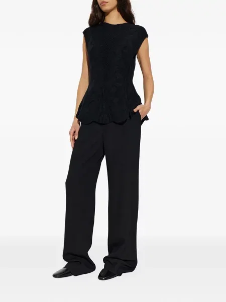 Top Lisa Yang tricotate negru