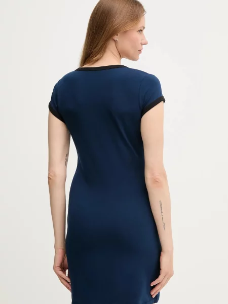 Šaty Calvin Klein Jeans tmavomodrá mini přiléhavé