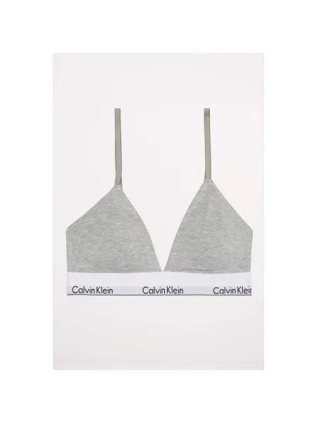Spodní prádlo Calvin Klein Jeans LIGHTLY LINED TRIANGLE šedé