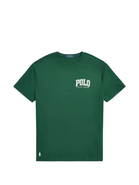 Tricou polo Polo Ralph Lauren cu glugă cu blană cu broderie roșu