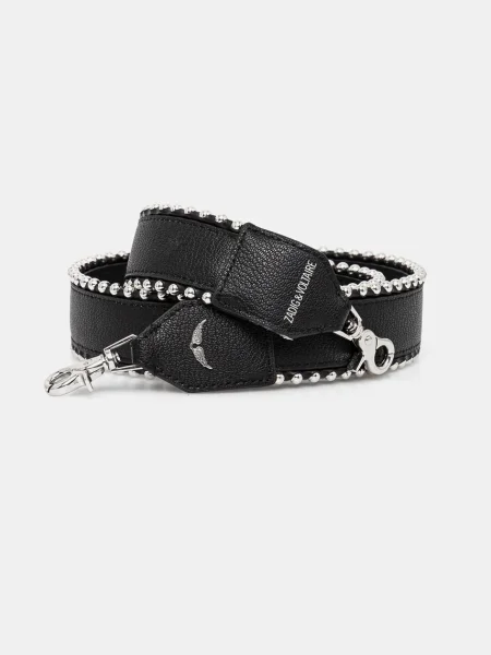 Кожена чанта Zadig&voltaire черно