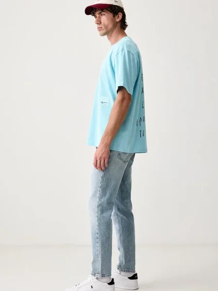 Karl Lagerfeld Jeans tričko pánske x Pietro Terzini modrá