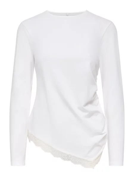 ONLY Tricou ONLLIVE LOVE' alb