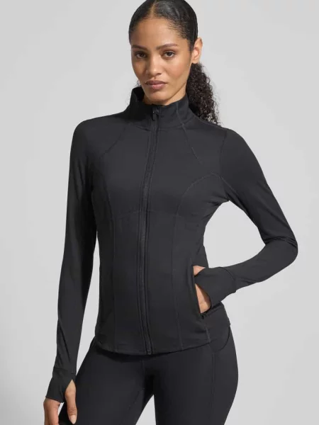 Kurtka w kroju slim fit ze stójką model Storm' Fabletics czarna